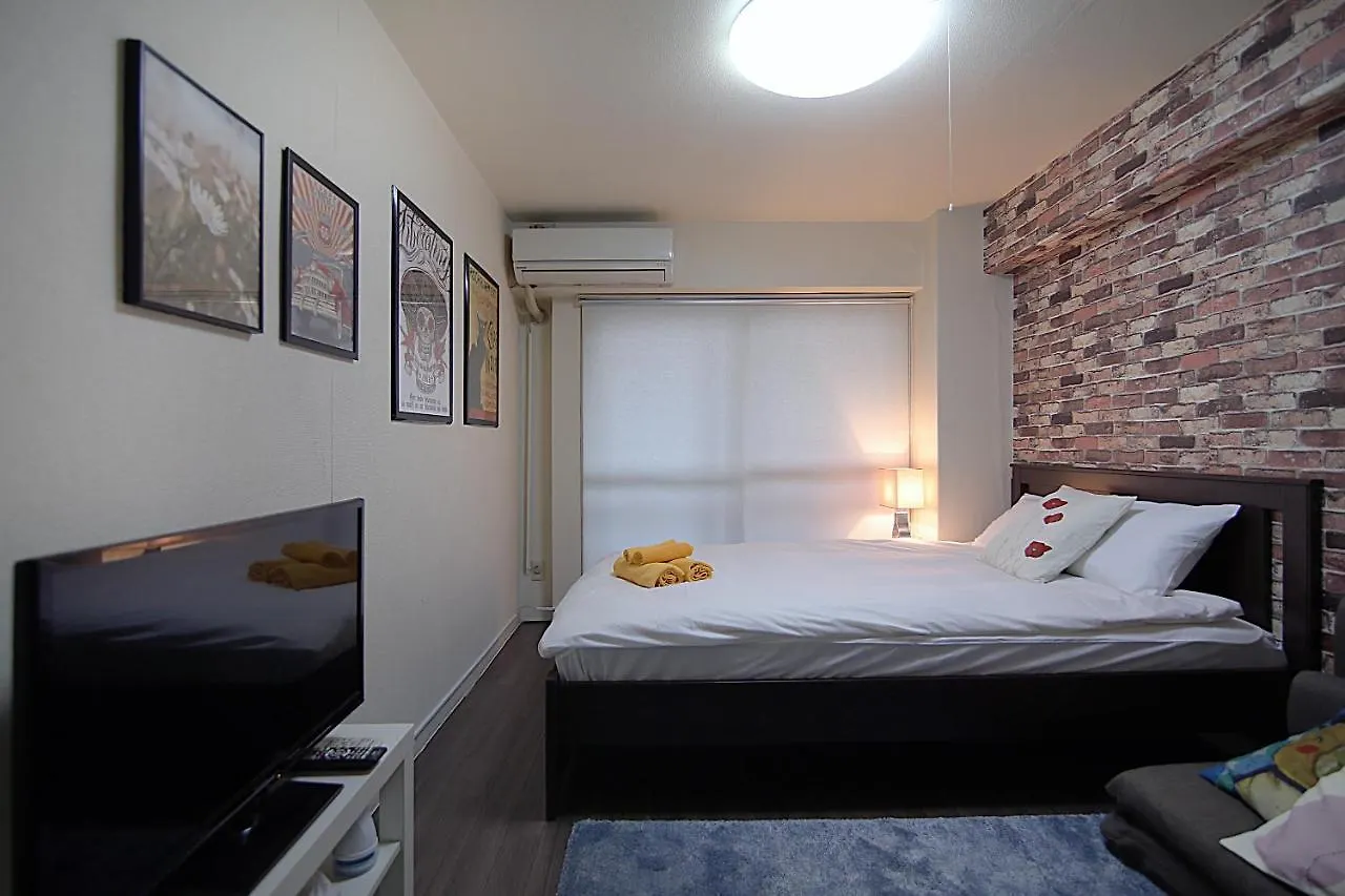 아파트 Kb House Shinjuku Double Room Free Poket Wifi! 도쿄