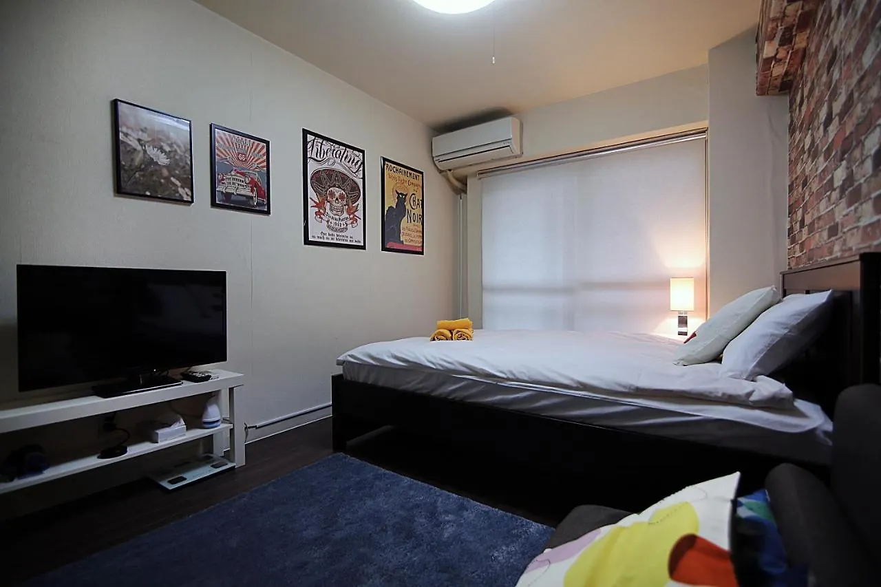 Kb House Shinjuku Double Room Free Poket Wifi! Tokyo Apartment