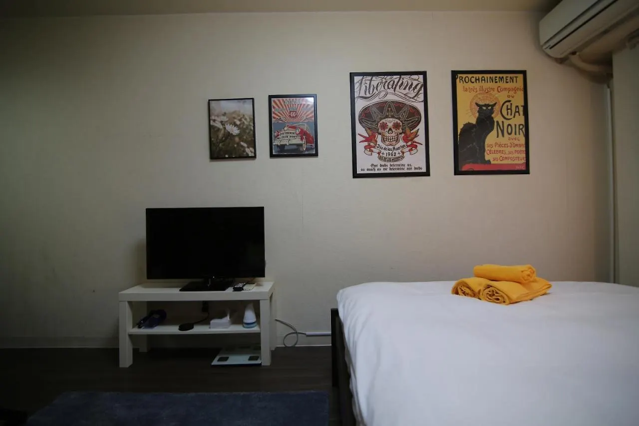 アパート Kb House Shinjuku Double Room Free Poket Wifi! 東京都
